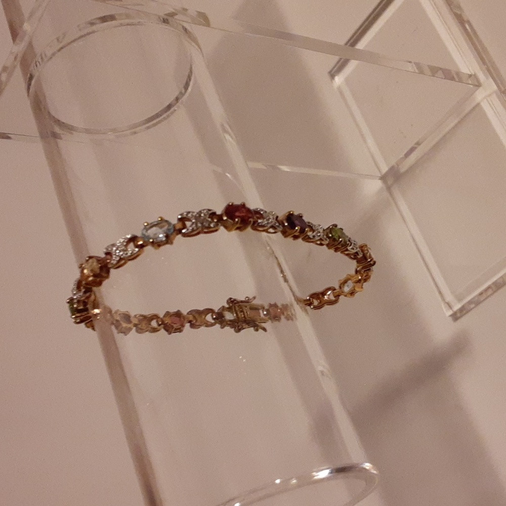 Ross-Simons .925 Multicolor Gemstone Tennis Bracelet